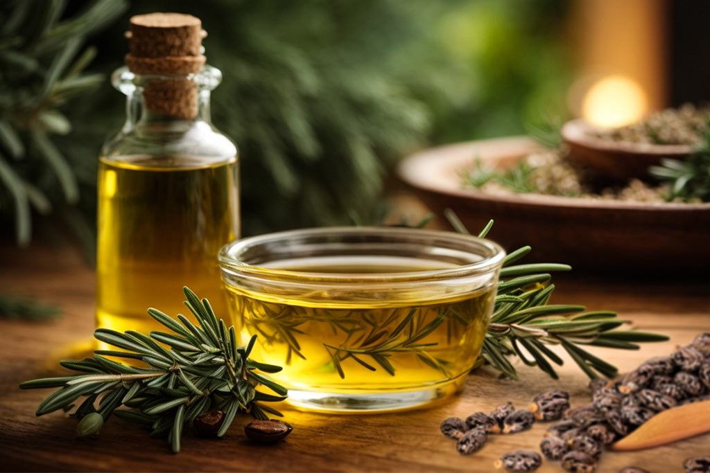 Castor & Rosemary Oil for Strong Hair Growth