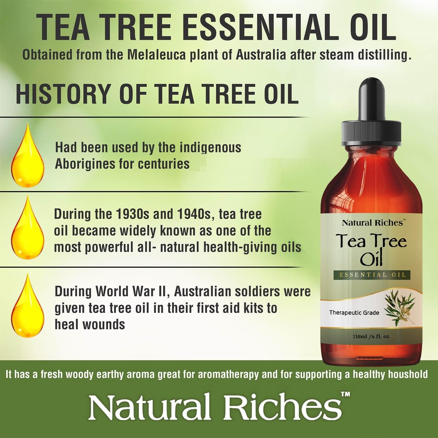 Pure Tea Tree Essential Oil 4fl