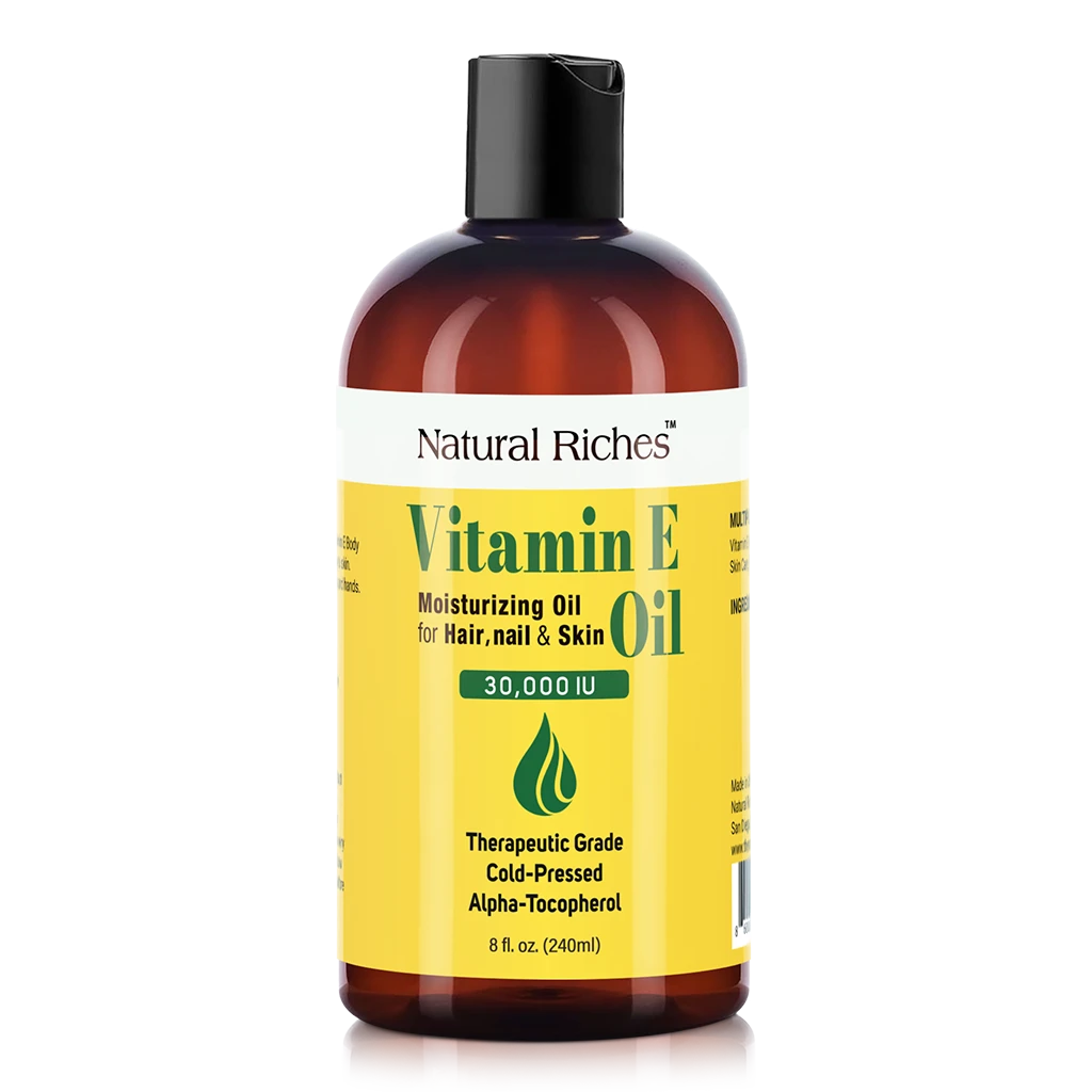 Vitamin E Oil, 75,000 IU, 100% Pure Vitamin E Oil For Skin, Hair & Nails, Hydrating Dry Skin, Face And Body Moisturizer, Reduce Stretch Marks, Wrinkles, 2Fl Oz