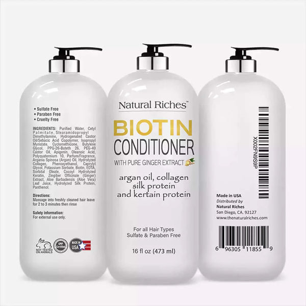 Biotin shampoo and conditioner set Natural Riches