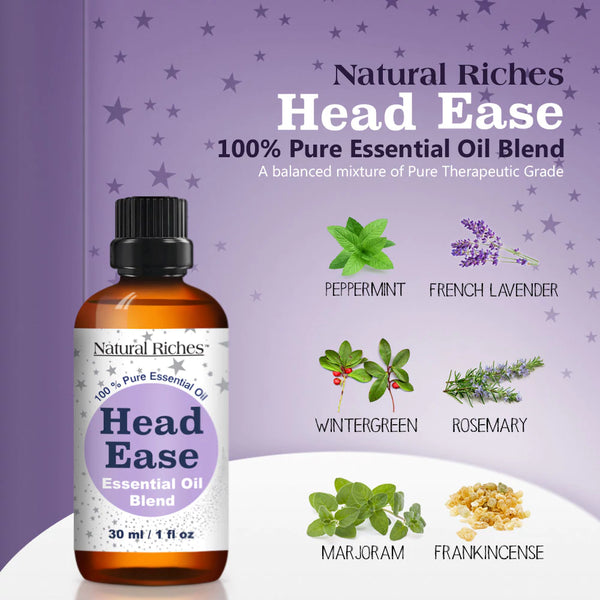 Head Ease Essential Oil 2 OZ – Head Pain Relief, Natural Stress Relief –  UpNature