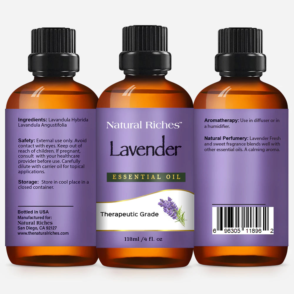 Lavender Essential Oil 4fl Natural Riches