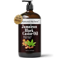 Jamaican Black Castor Oil Glass Bottle