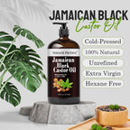 Jamaican Black Castor Oil Glass Bottle