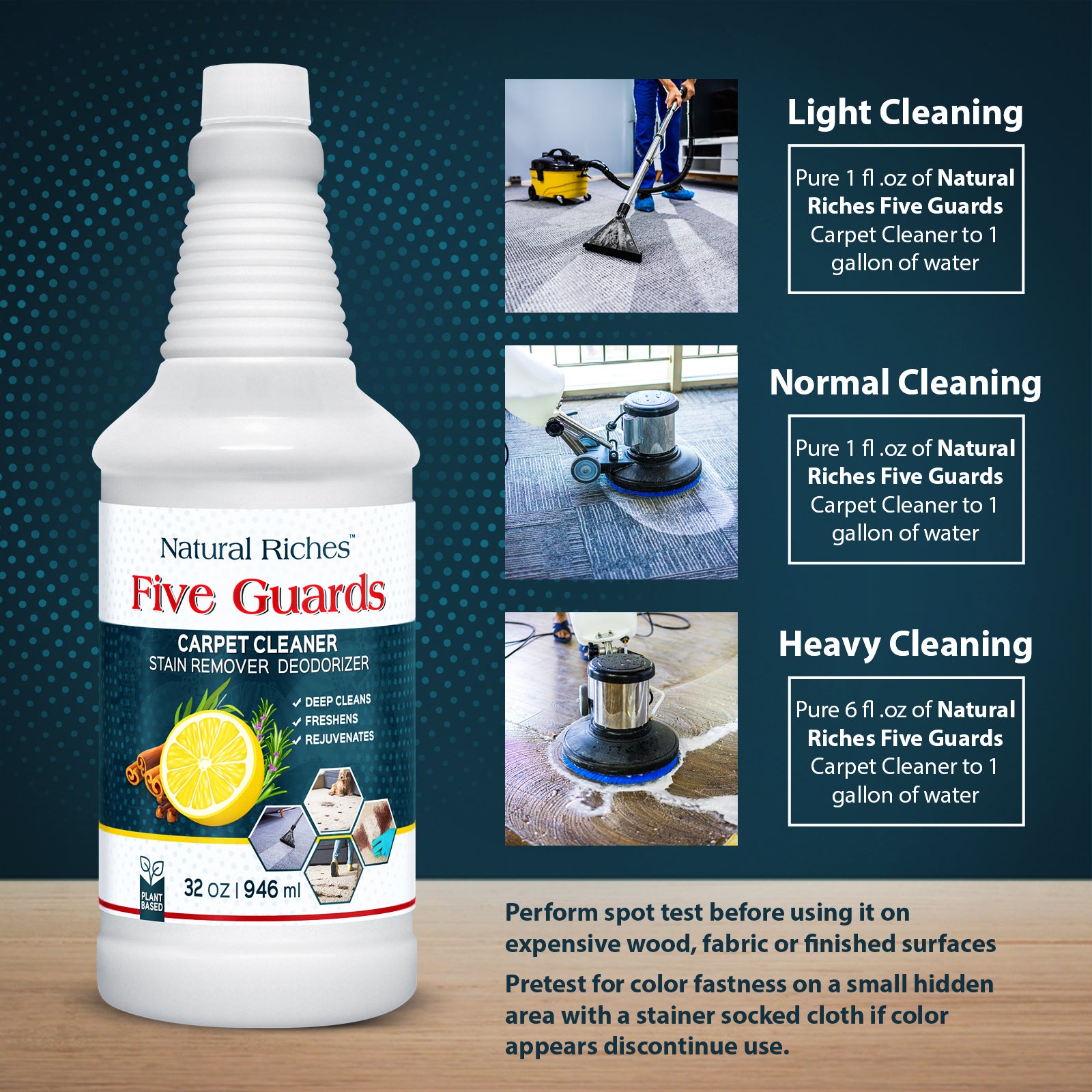 Upholstery Carpet Cleaner for Machine and spray use 32 fl oz