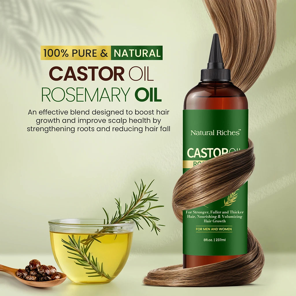 Castor Oil with Rosemary Hair Oil