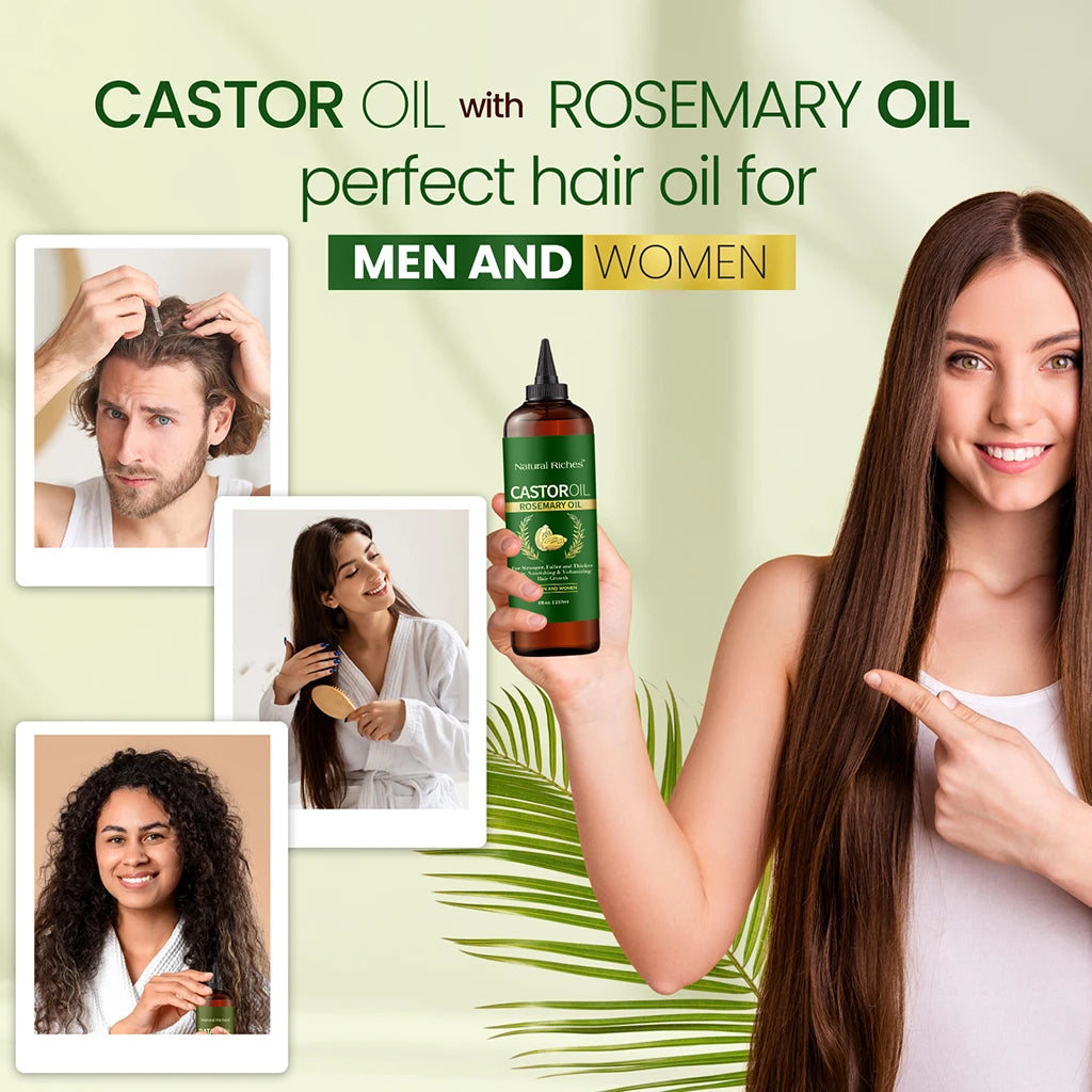 Castor Oil with Rosemary Hair Oil