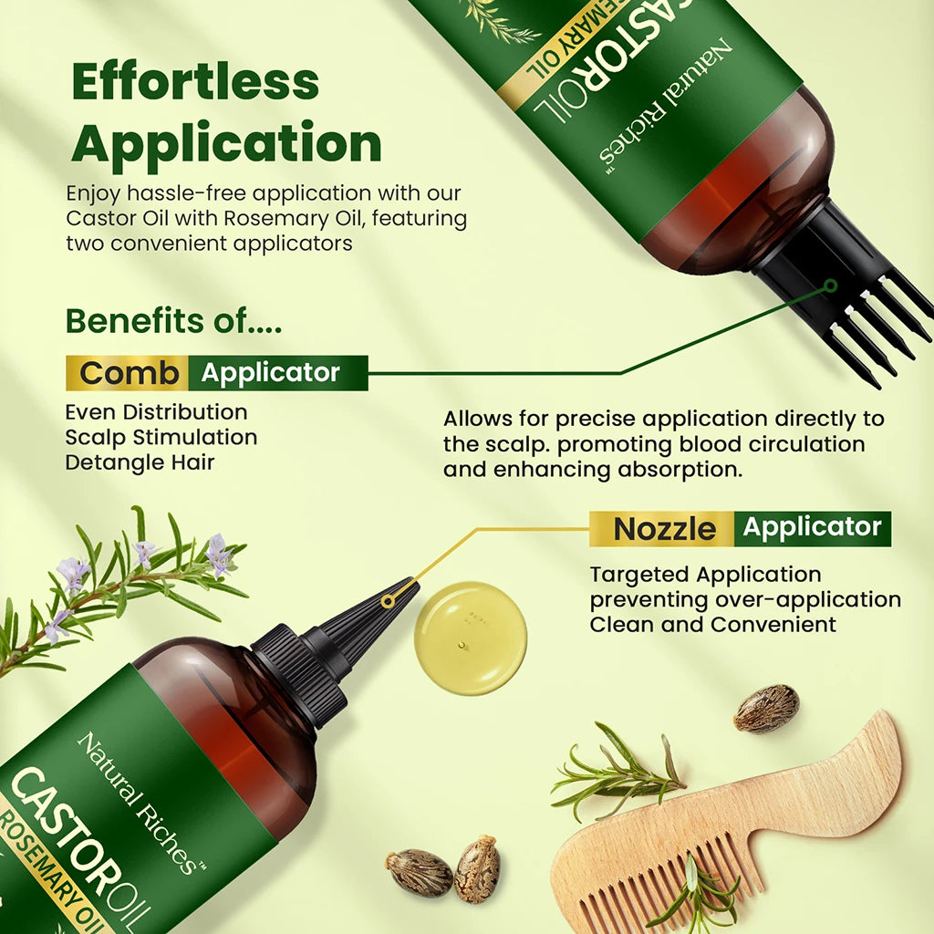 Castor Oil with Rosemary Hair Oil