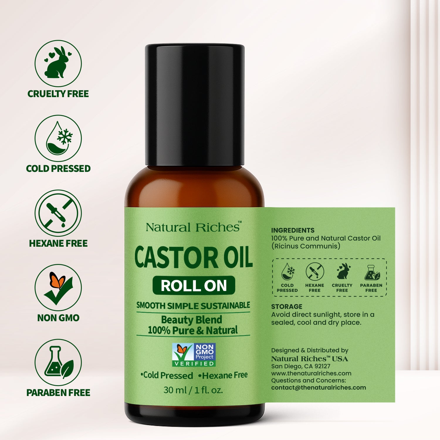 Castor Oil Roll On