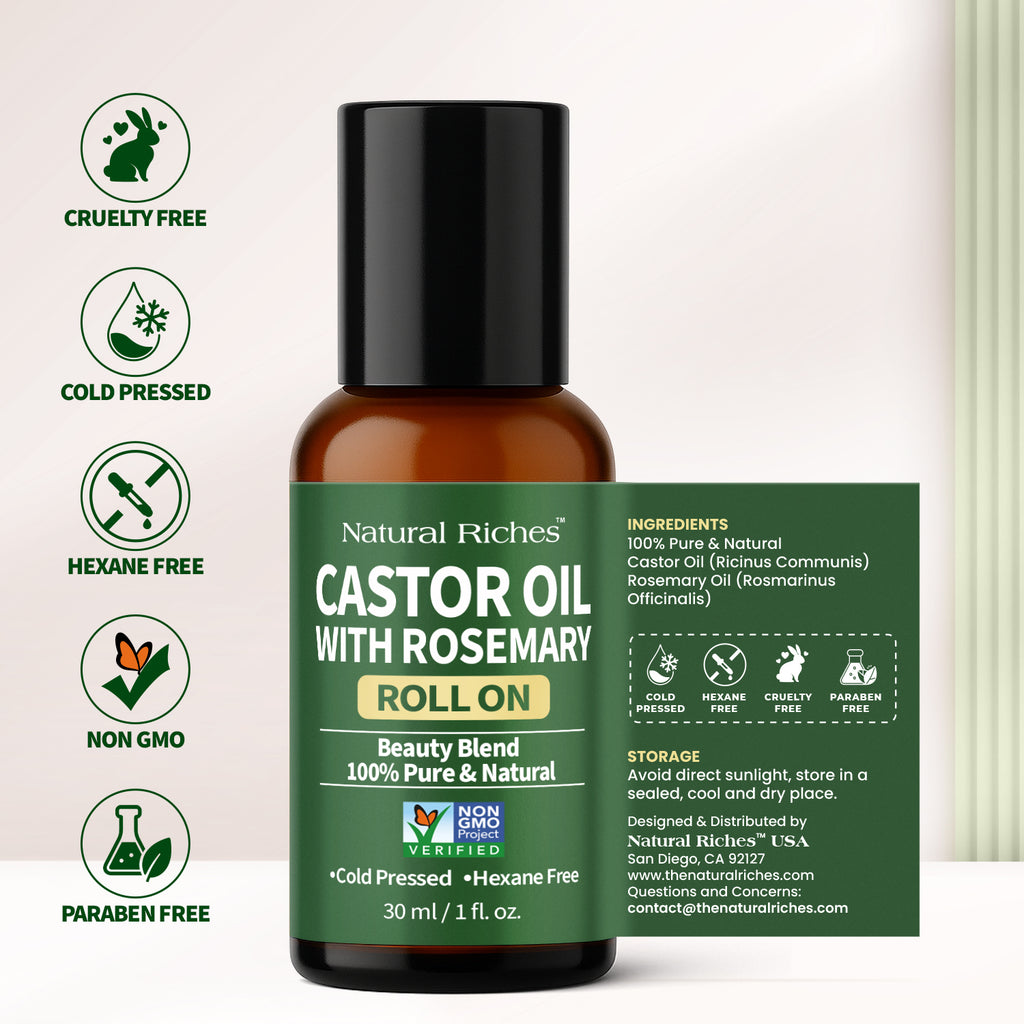 Castor Oil with Rosemary Roll On