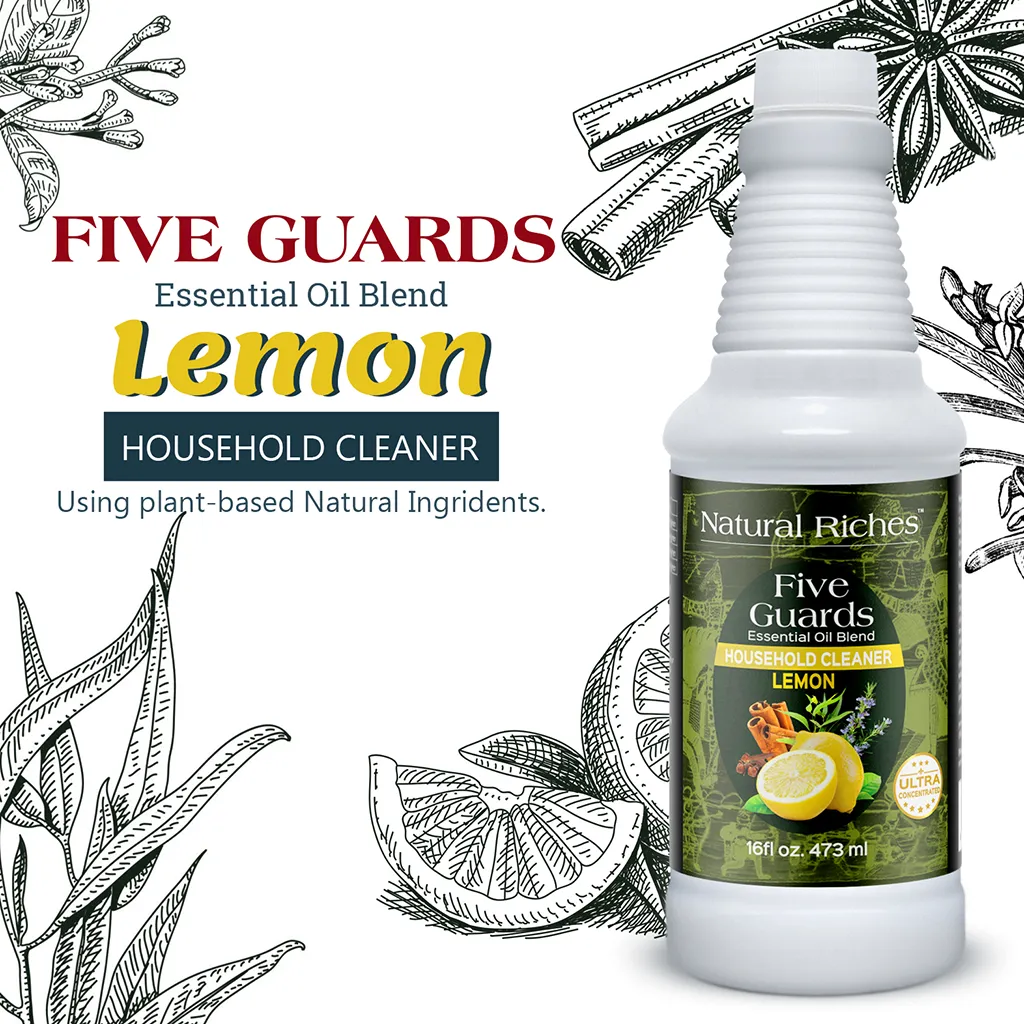 Five Guards All Purpose Household Cleaner Lemon essential oil