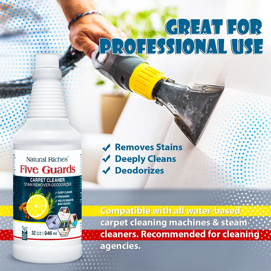 Organic Carpet Clean Solution Stain Remover for Machine and spray use by Natural Riches