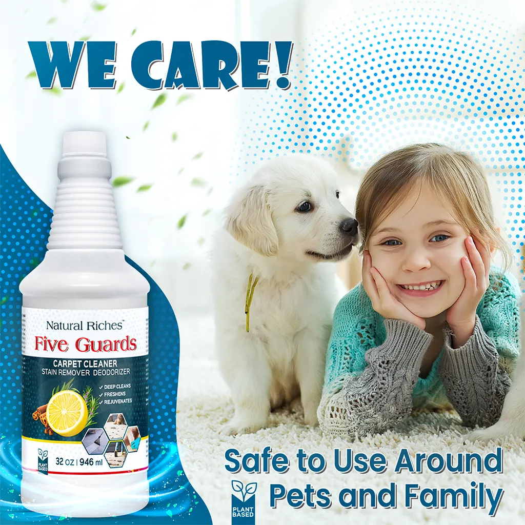 Organic Carpet Clean Solution Stain Remover for Machine and spray use by Natural Riches