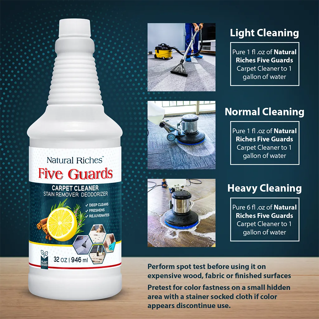 Organic Carpet Clean Solution Stain Remover for Machine and spray use by Natural Riches
