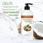 Natural Riches Fractionated Coconut Oil for hair and skin