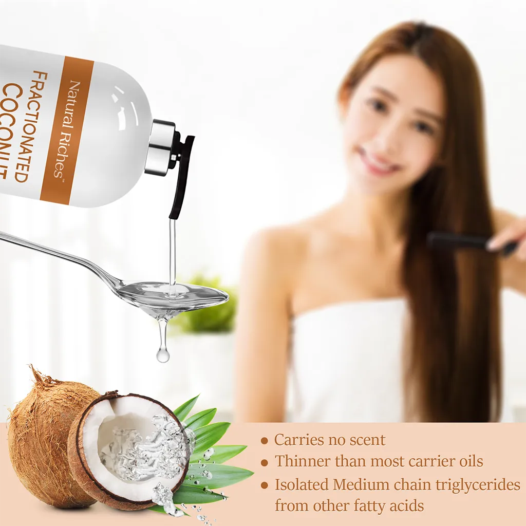 Natural Riches Fractionated Coconut Oil for hair and skin