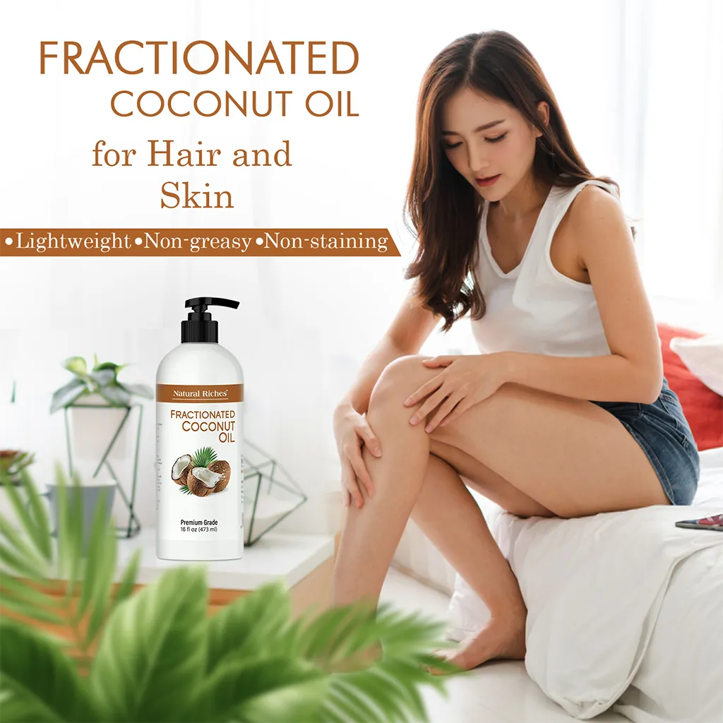Natural Riches Fractionated Coconut Oil for hair and skin