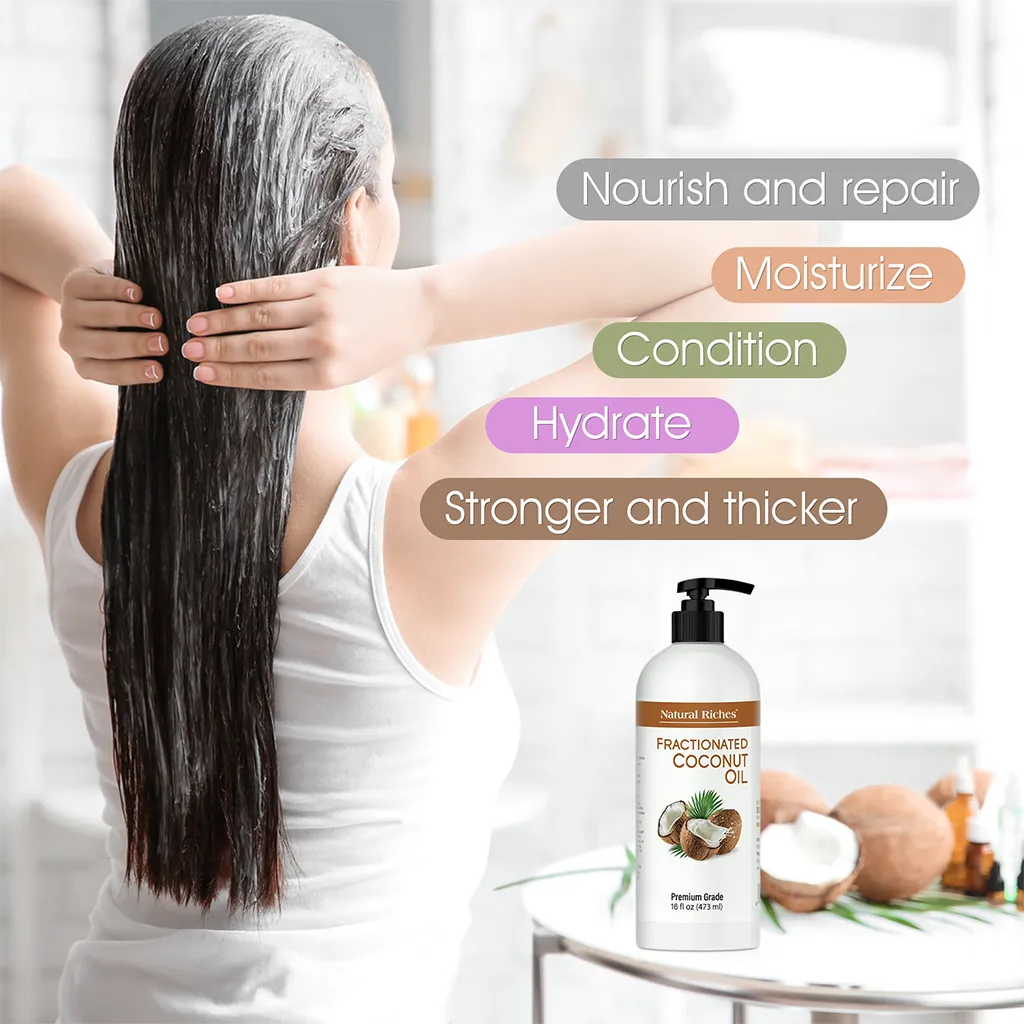 Natural Riches Fractionated Coconut Oil for hair and skin