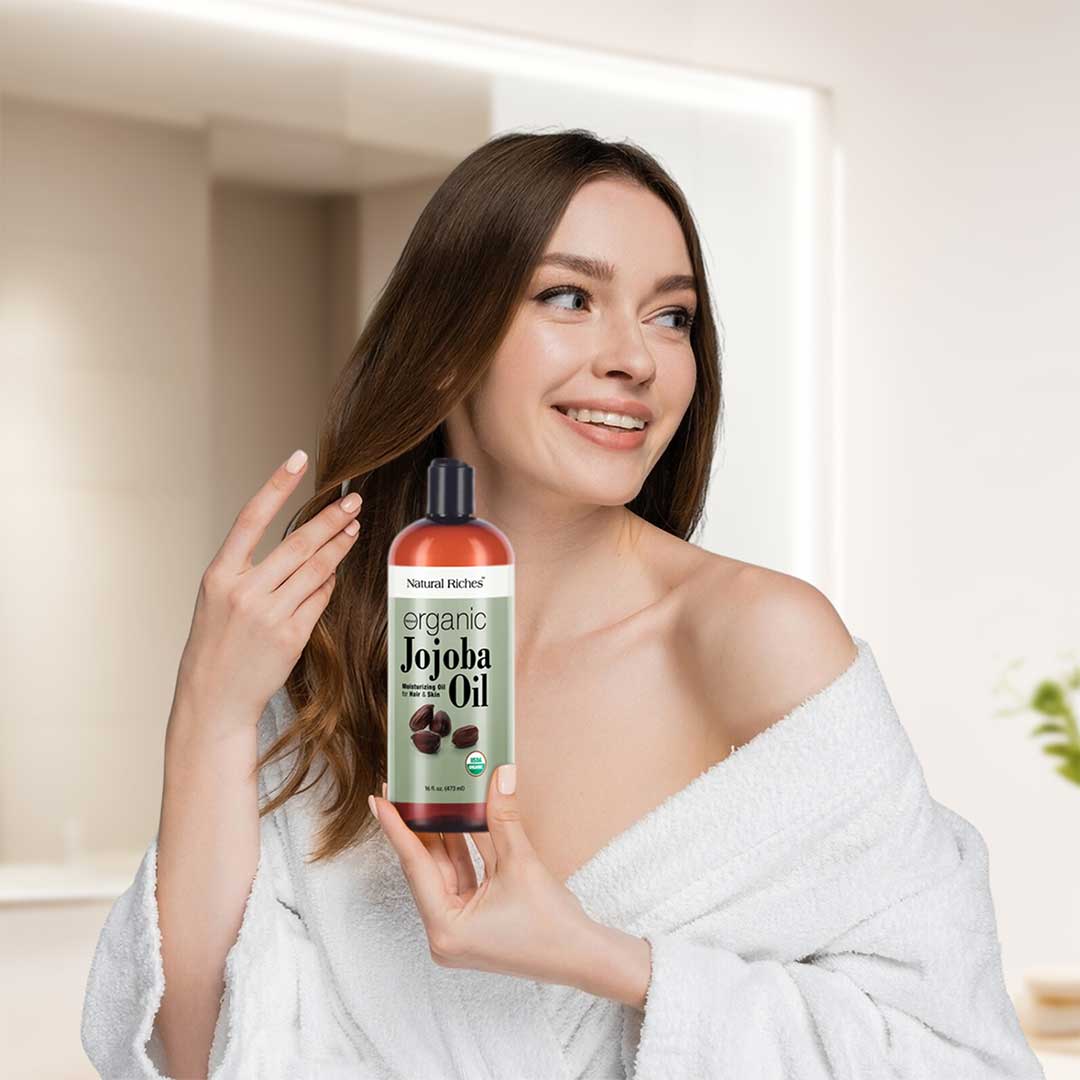 Organic Jojoba Oil for hair and skin