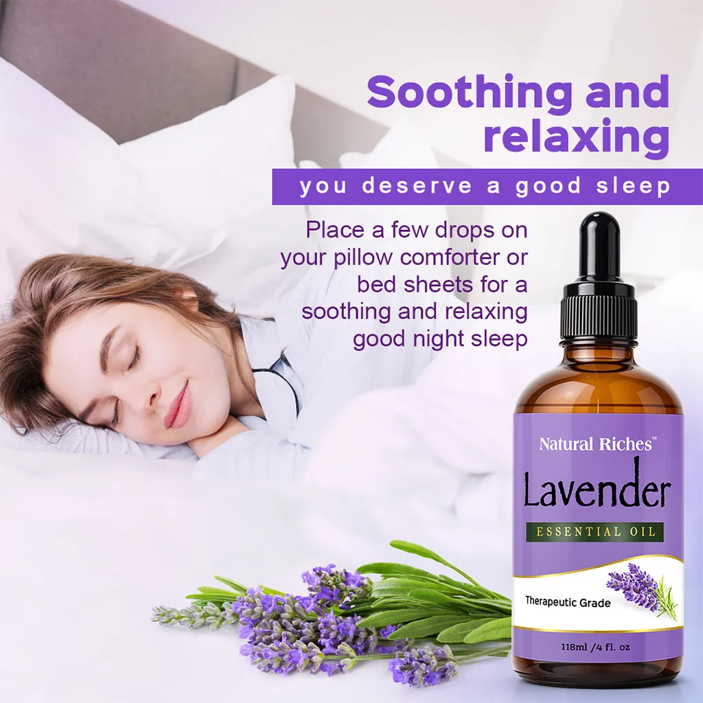 Natural Riches Lavender Essential Oil Therapeutic grade