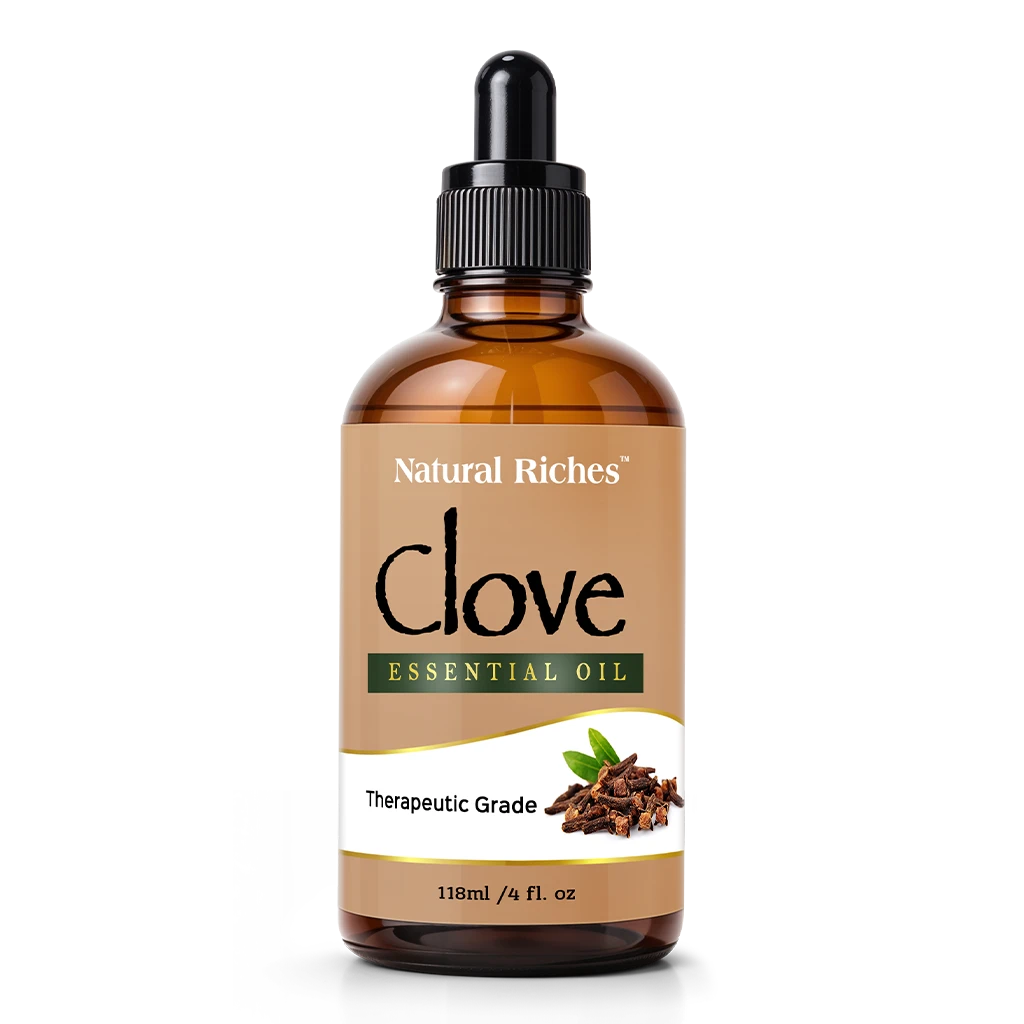 Pure Clove extract essential oil by Natural Riches