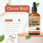 Pure Clove extract essential oil by Natural Riches