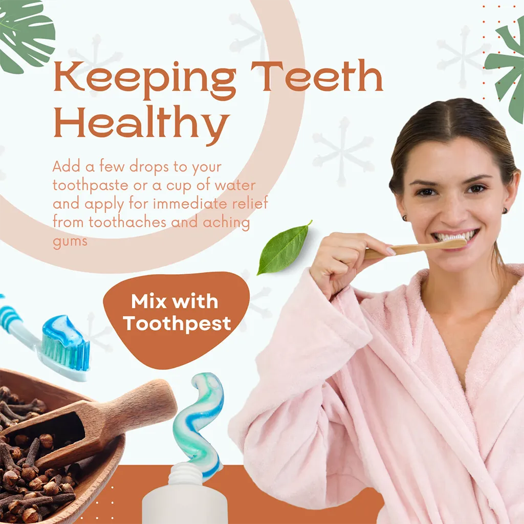 Pure Clove extract essential oil by Natural Riches