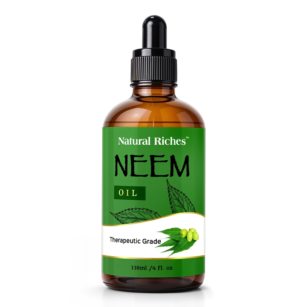 Natural Riches Pure Neem Essential Oil Therapeutic Grade