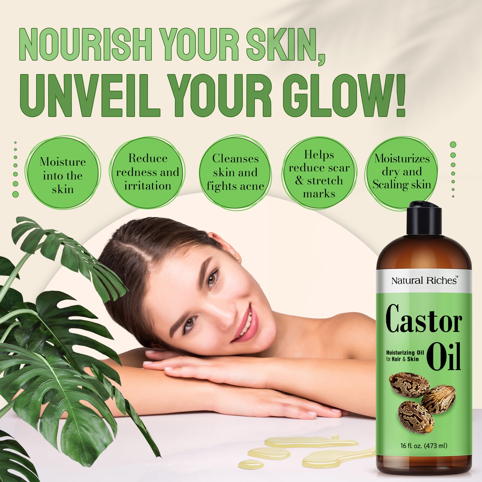 Pure Castor Oil for Hair