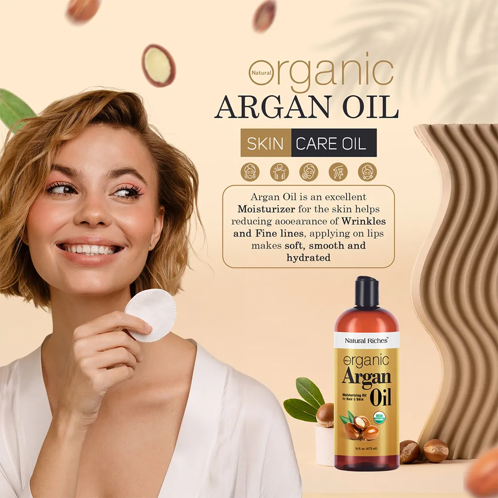 Natural Riches Organic Argan Oil of Morocco for skin and hair care