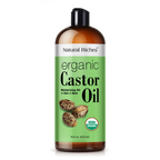 Pure Organic Castor oil for hair and skin by natural riches USDA Certified