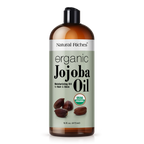 Natural Riches Organic Jojoba Oil, Pure Moisturizing Oil for Face, Hair, Skin &amp; Nails Cold Pressed Hexane Free
