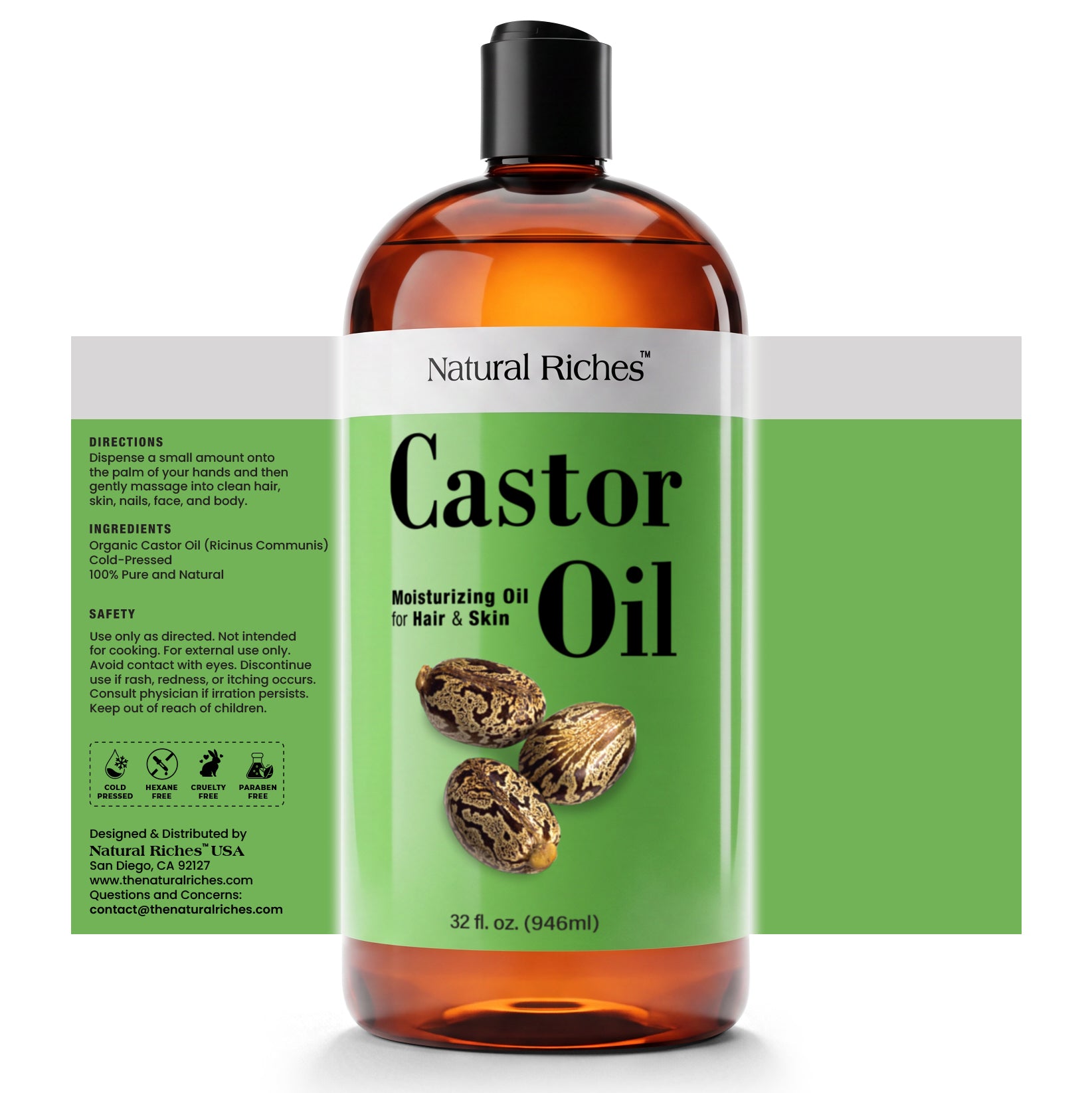 Pure Castor Oil for Hair