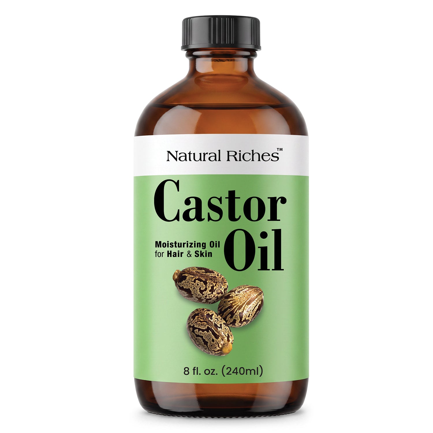 Castor Oil Cold pressed Glass Bottle