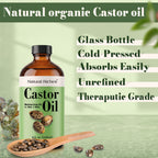 Castor Oil Cold pressed Glass Bottle