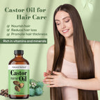 Castor Oil Cold pressed Glass Bottle