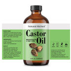 Castor Oil Cold pressed Glass Bottle