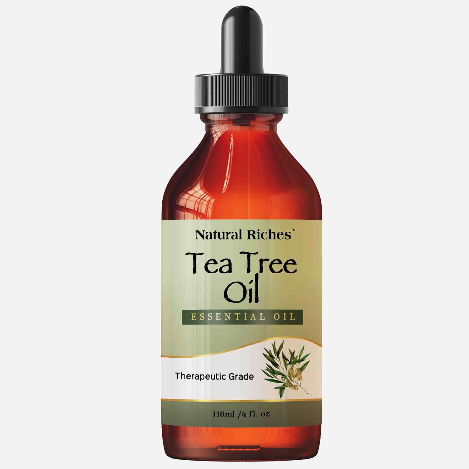 Natural Riches Tea Tree Oil - Pure Tea Tree Essential Oil 4fl