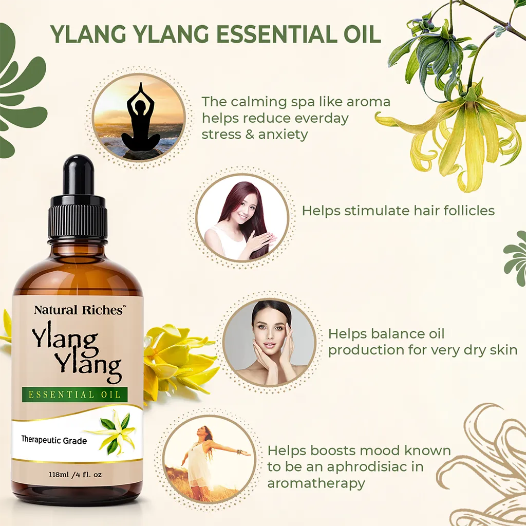 Natural Riches Ylang Ylang Essential Therapeutic Grade