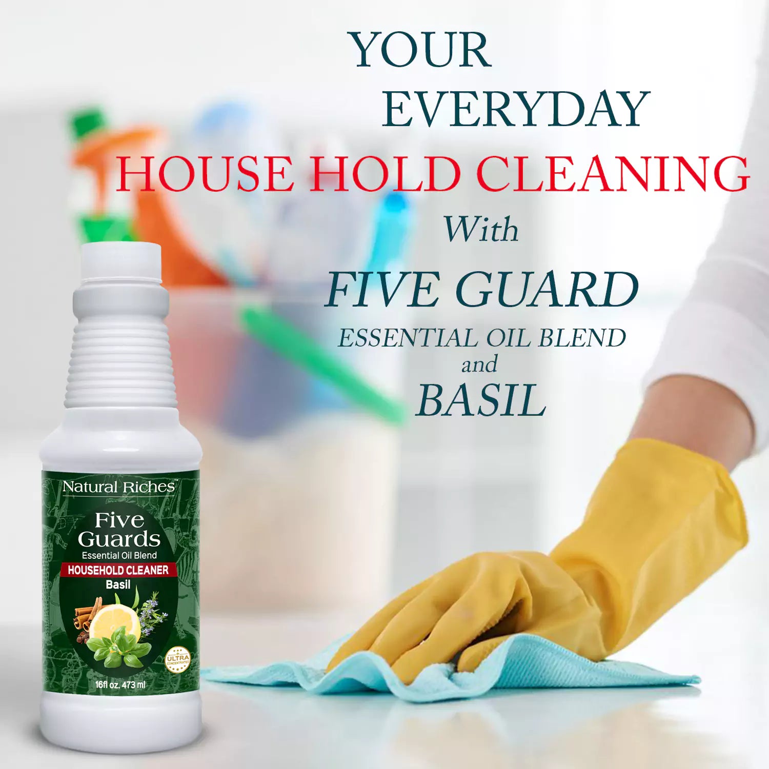 Five Guards Household Cleaner with Basil