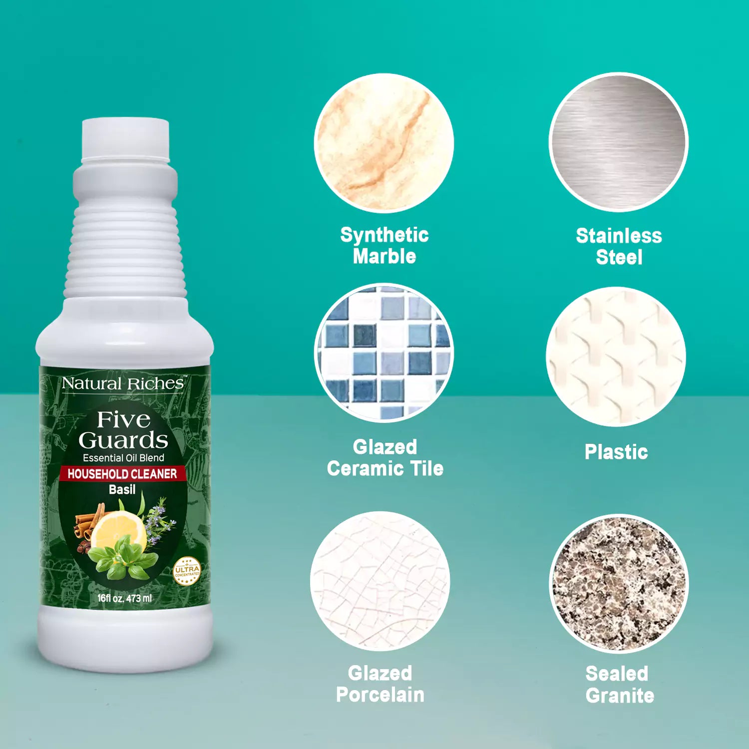 Five Guards Household Cleaner with Basil