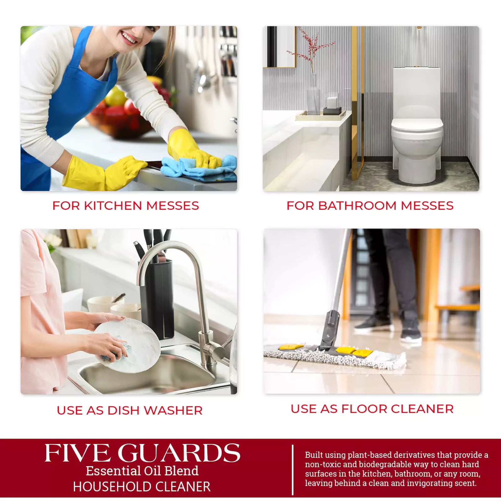 Five Guards Household Cleaner with Basil