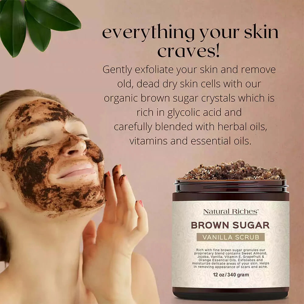 Brown Sugar Vanilla Body Scrub Natural Riches