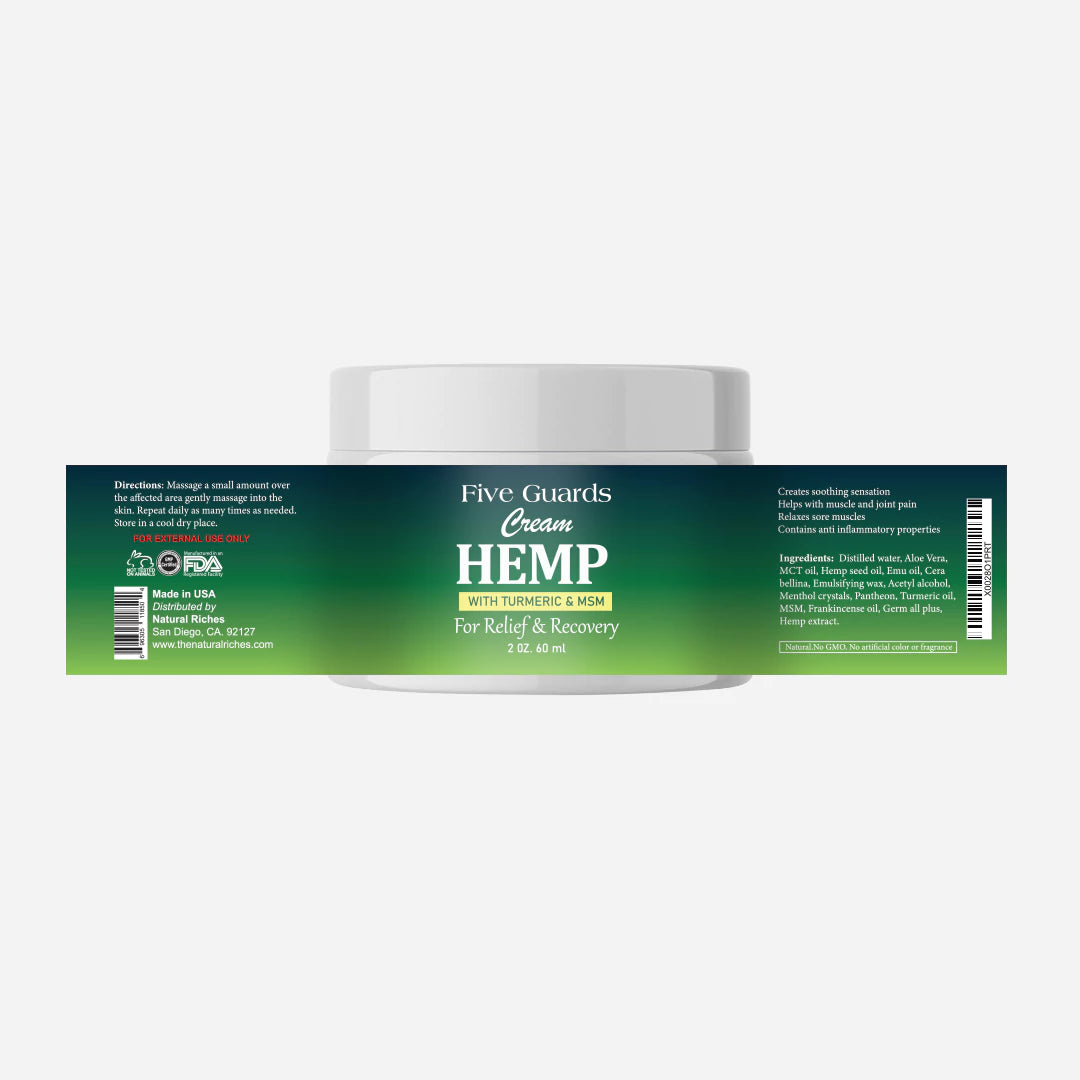 Hemp Extract Pain Relief Cream Natural Riches