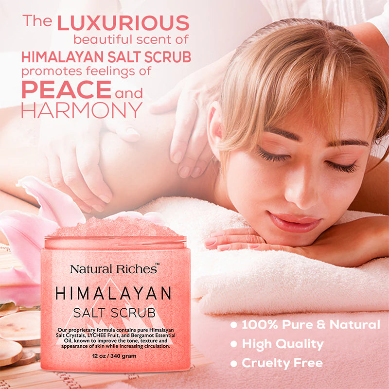 Himalayan salt lychee scrub by natural riches