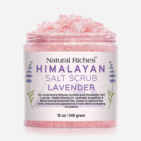 Himalayan Salt Body Scrub with Lavender | Natural Riches