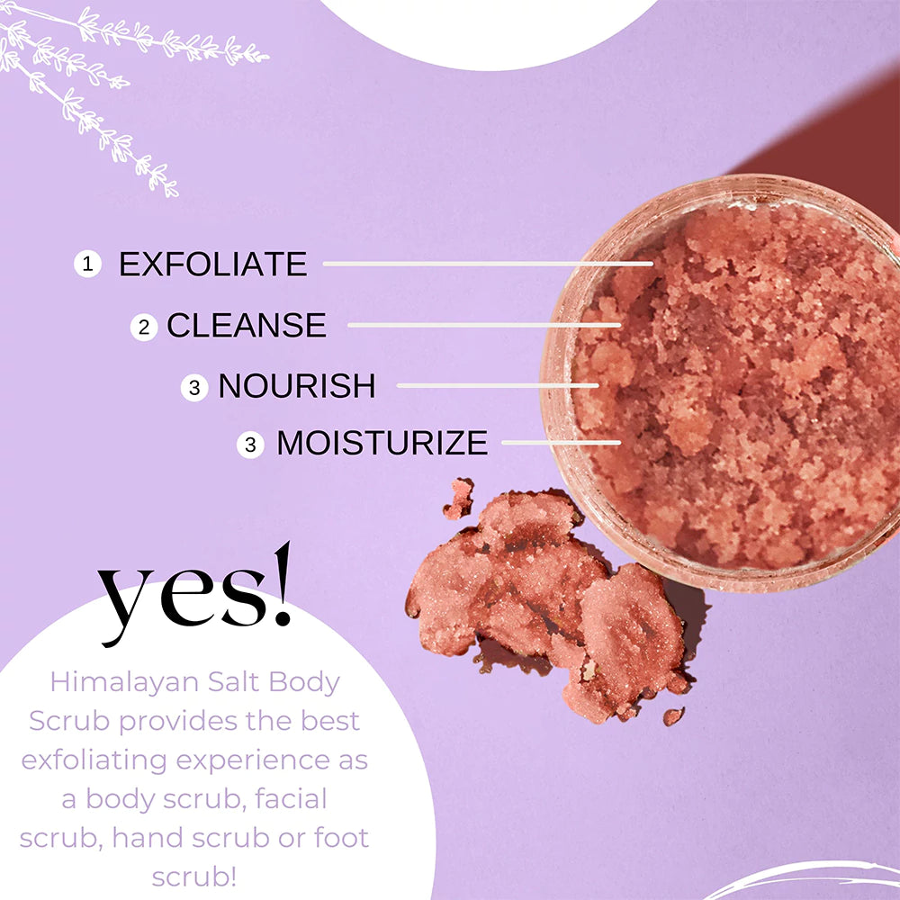Himalayan Salt Exfoliating Body Scrub with Lavender Natural Riches