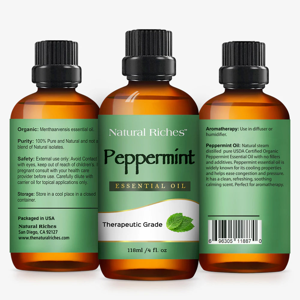 Peppermint Essential Oil 4fl Natural Riches