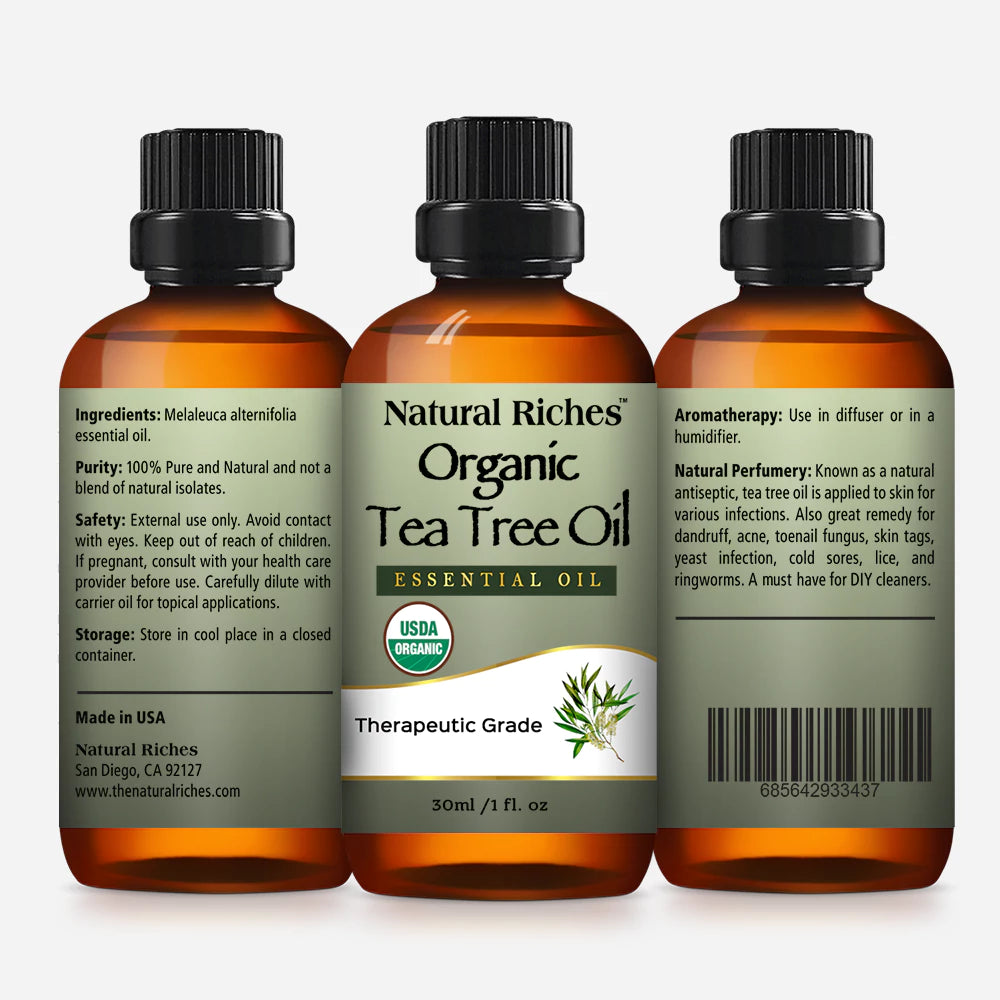 USDA Organic Tea Tree Essential Oil 