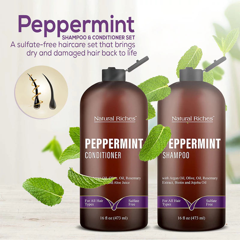 Peppermint Shampoo & Conditioner Set